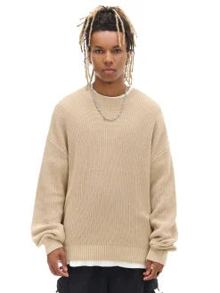 Żakardowy beżowy sweter