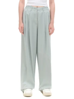 Bawełniane spodnie wide leg