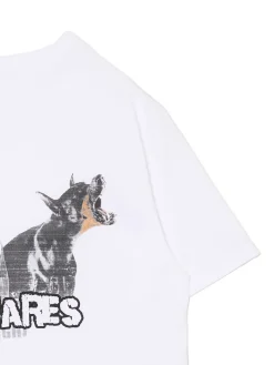 Biała koszulka z dobermanami UNISEX