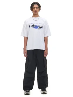 Biały T-shirt z nadrukiem Baltic Games