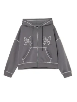 Bluza hoddie z kontrastowymi przeszyciami