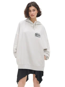 Bluza oversize z kapturem i nadrukiem