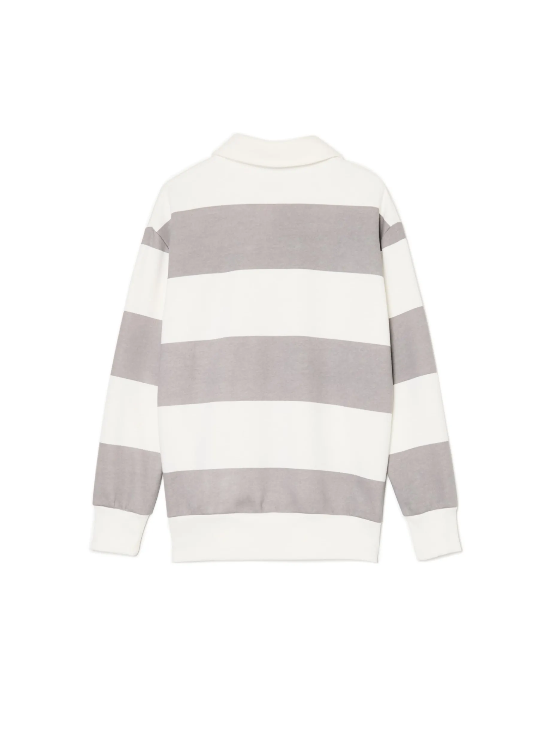 Bluza w szare paski z aplikacją