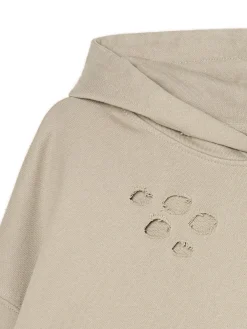 Bluza z kapturem z ozdobnymi wycięciami