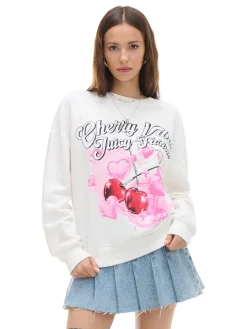Bluza z nadrukiem cherry