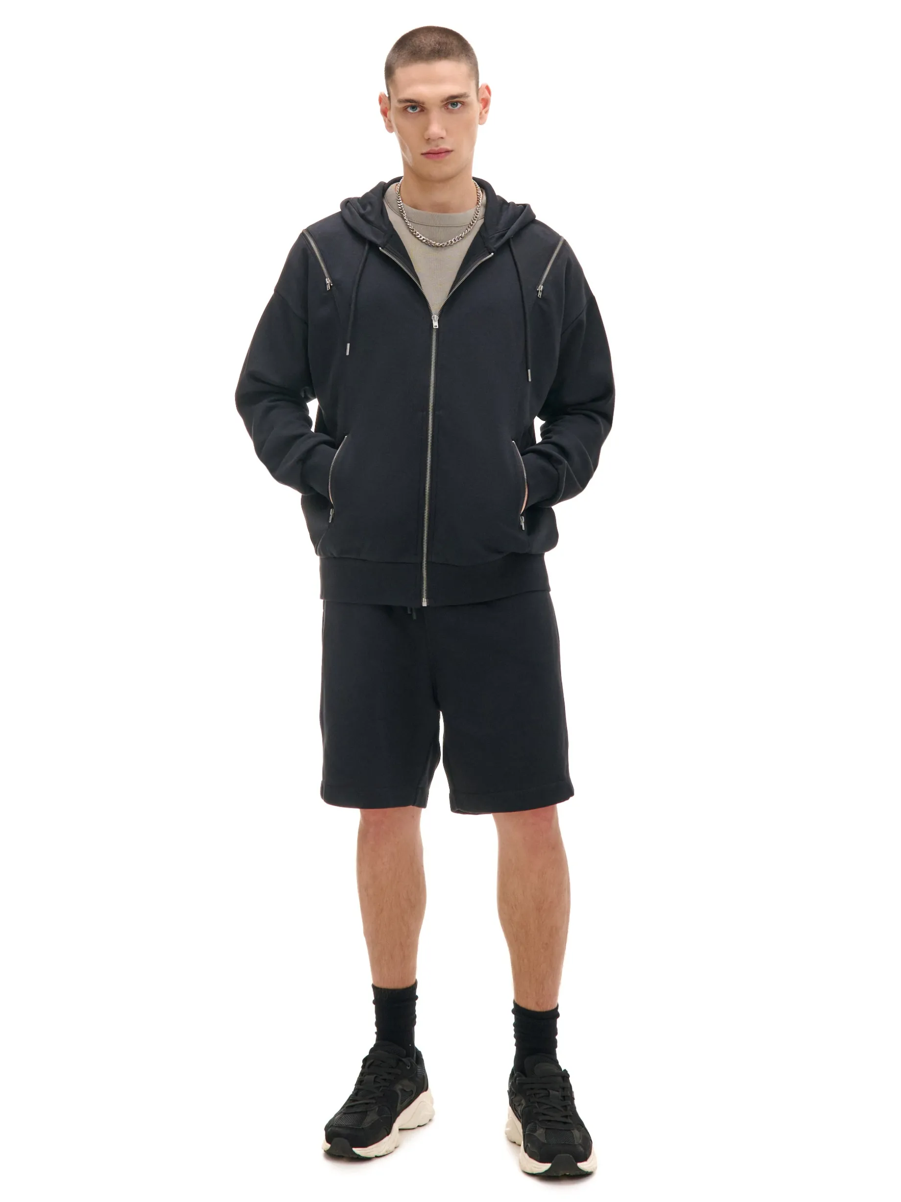 Bluza z zamkami przy rękawach UNISEX