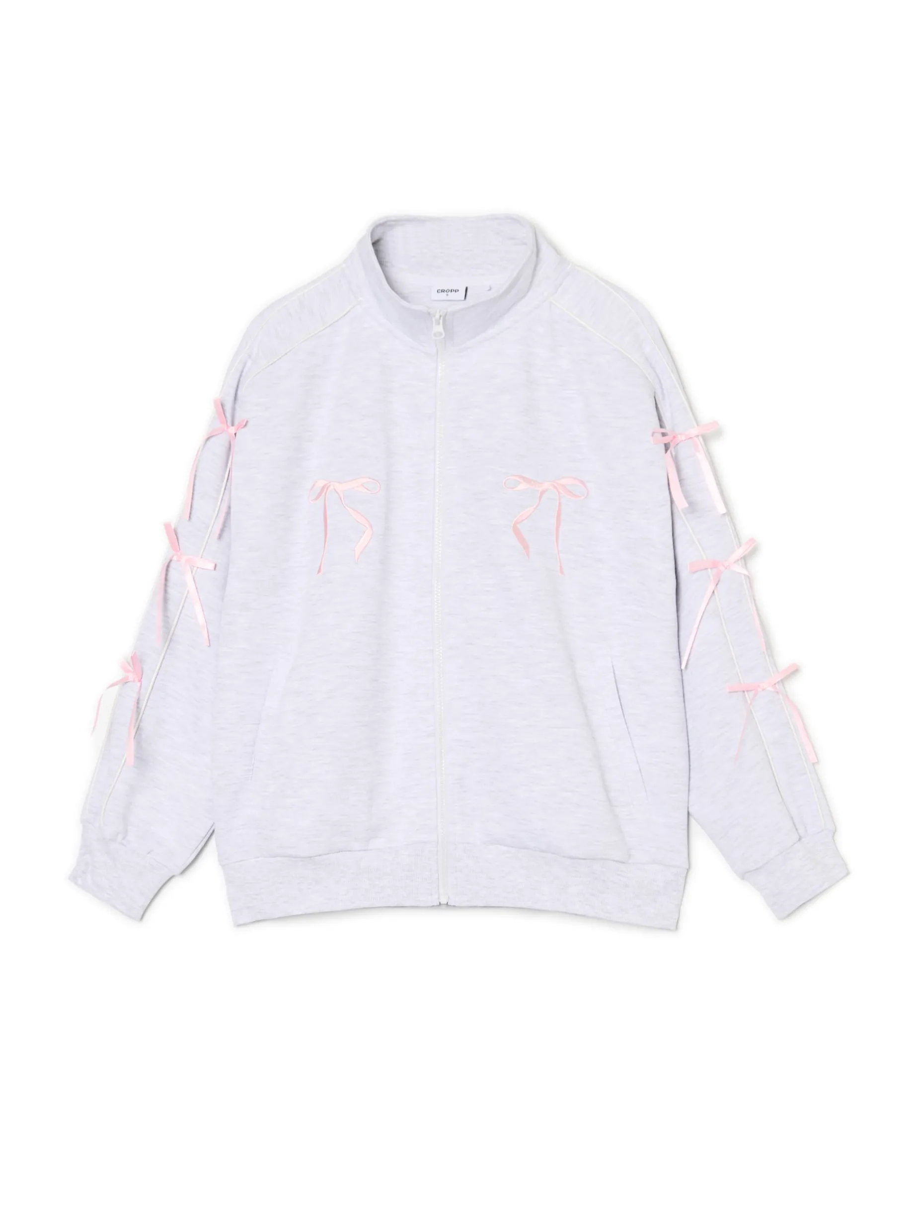 Bluza ze stójką i kokardami
