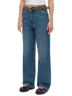 Ciemnoniebieskie jeansy baggy