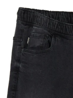 Ciemnoszare jeansowe joggery