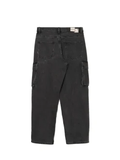 Ciemnoszare jeansy baggy