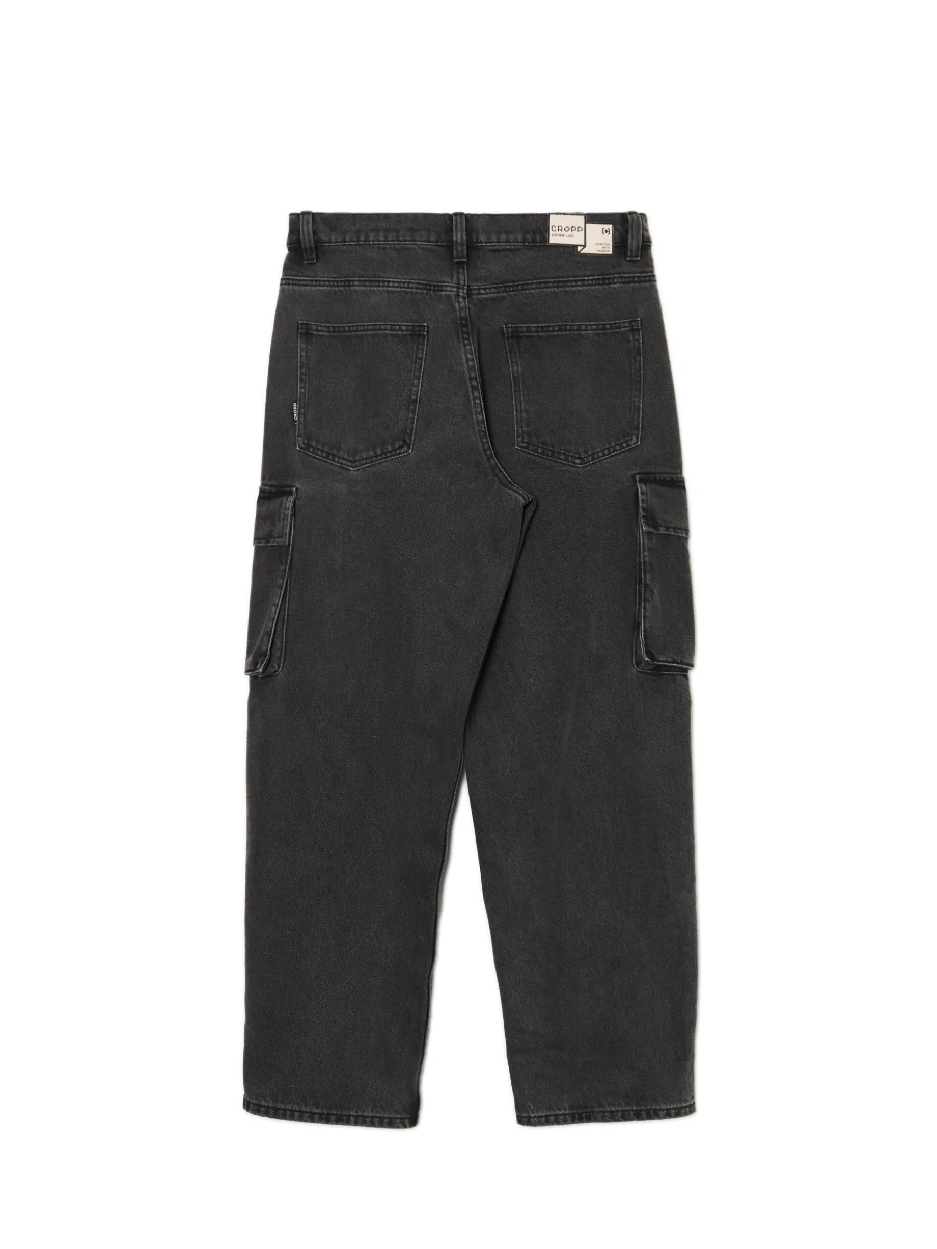 Ciemnoszare jeansy baggy
