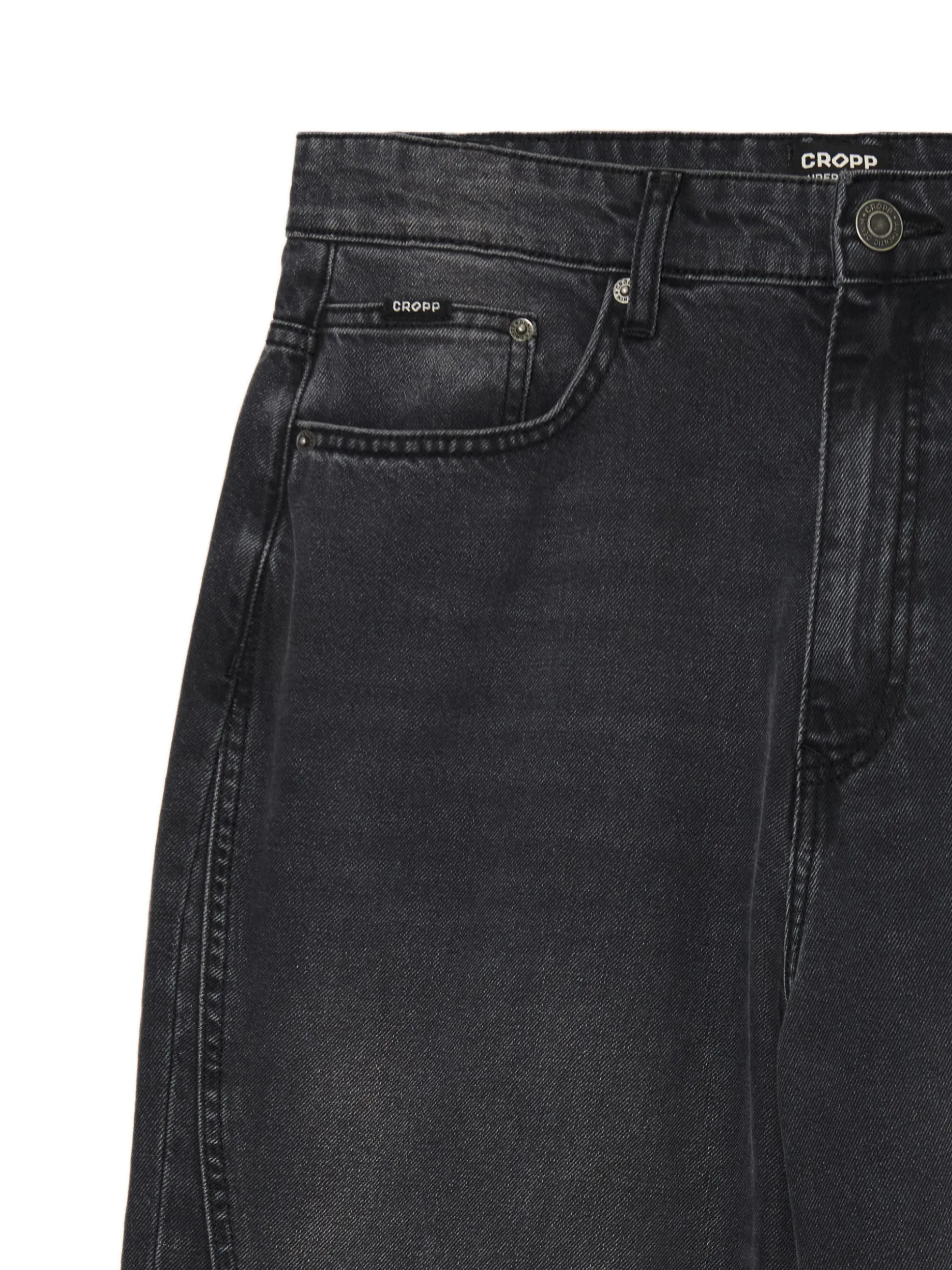 Ciemnoszare jeansy super baggy