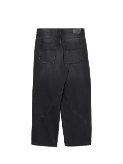 Ciemnoszare jeansy super baggy
