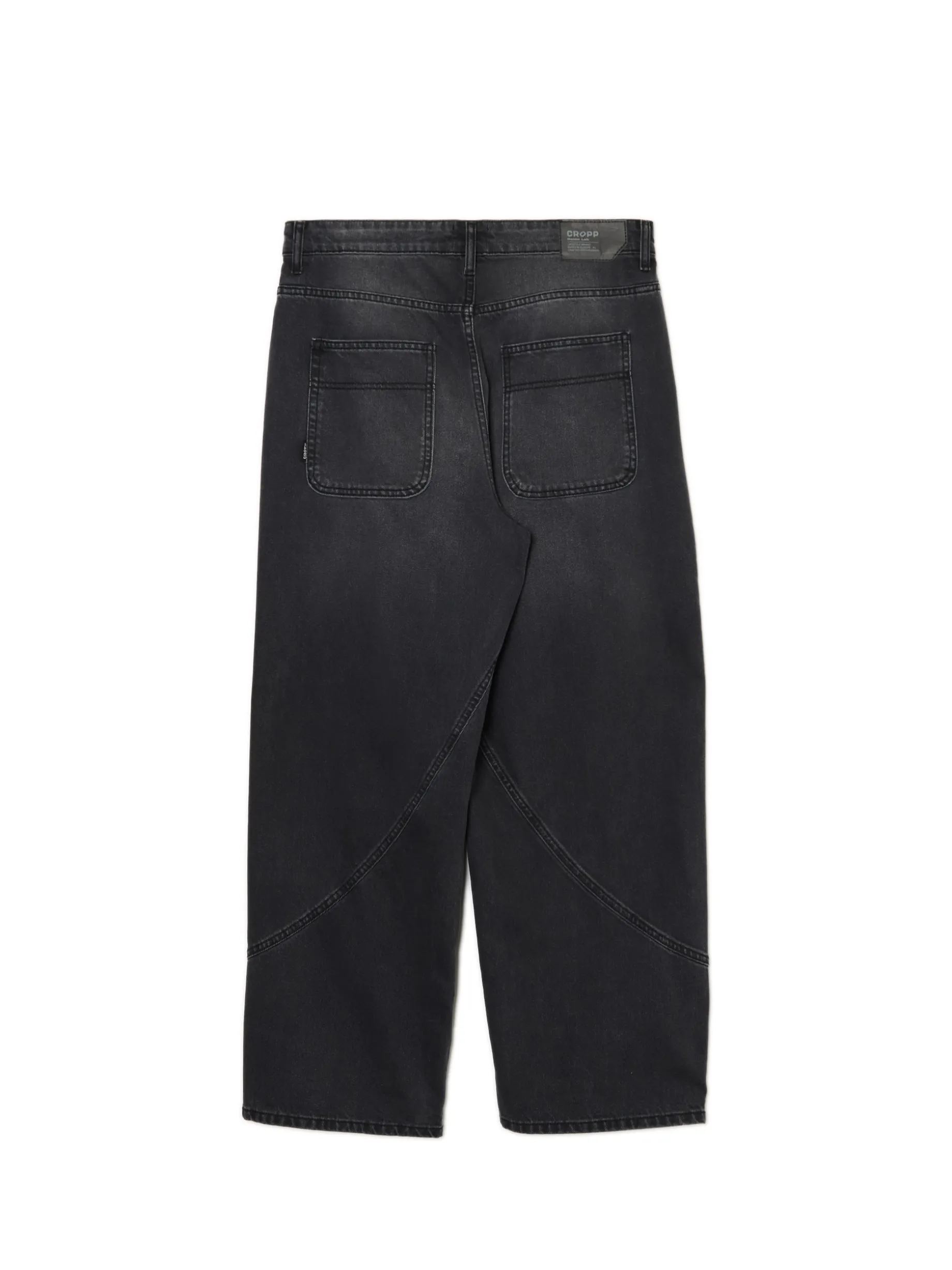 Ciemnoszare jeansy super baggy