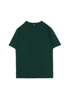 Ciemnozielony T-shirt z haftem