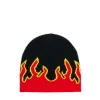 Czapka beanie z nadrukiem płomieni