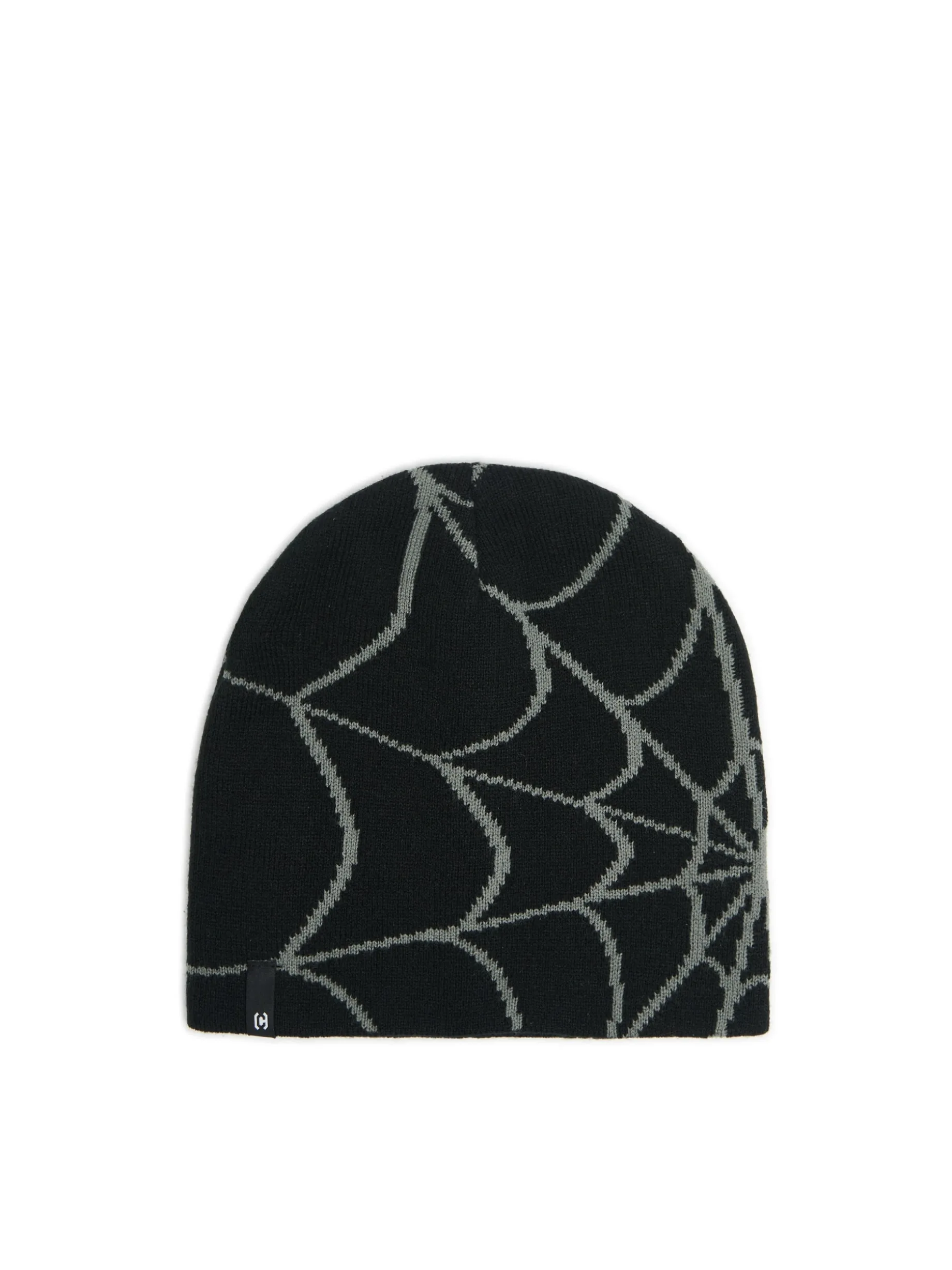 Czapka beanie z nadrukiem pajęczyny