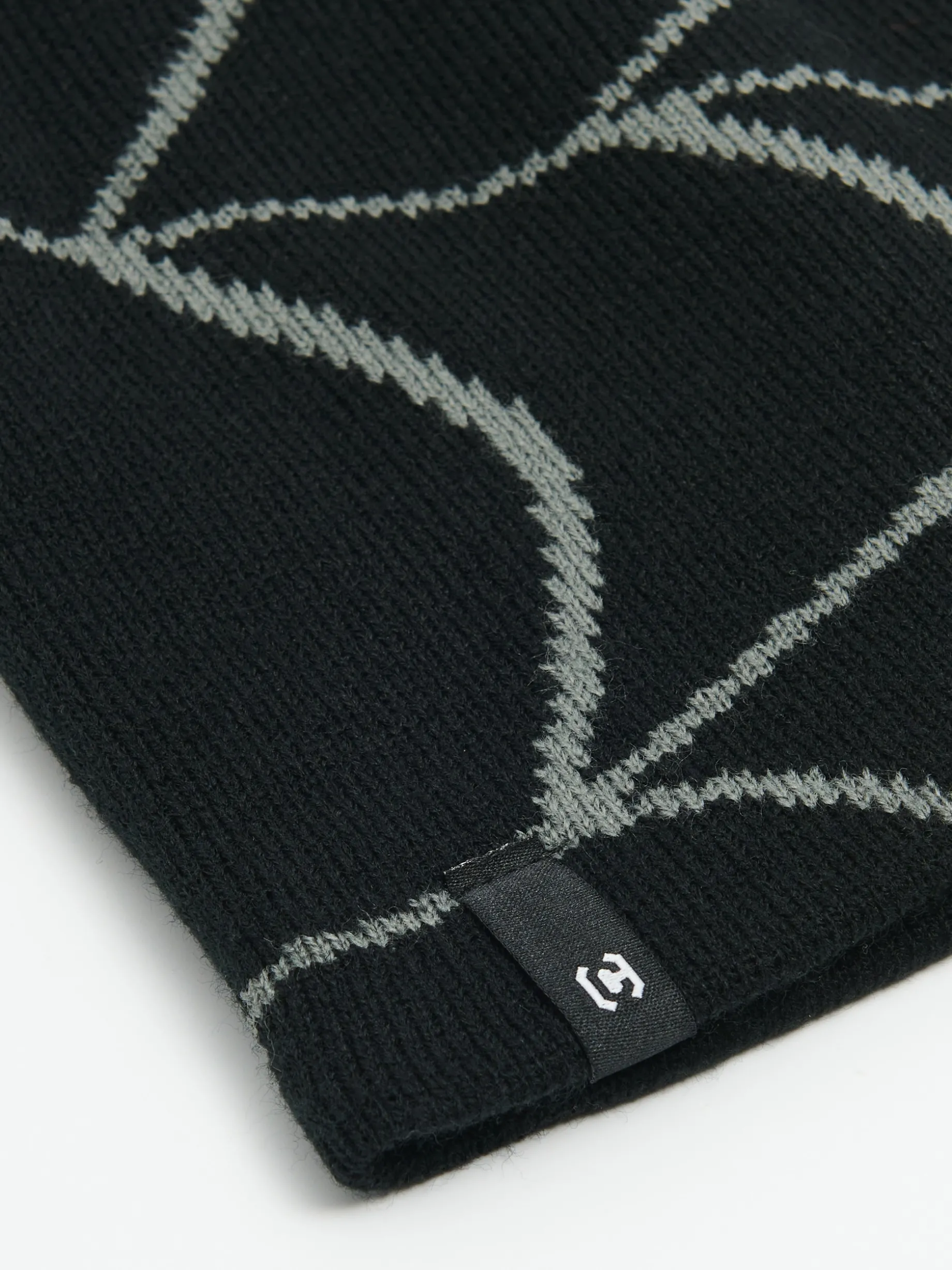 Czapka beanie z nadrukiem pajęczyny