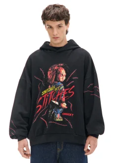 Czarna bluza hoddie z Laleczką Chucky