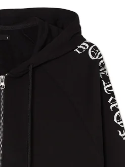 Czarna bluza hoodie z motywem skrzydeł