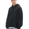 Czarna bluza oversize z kapturem