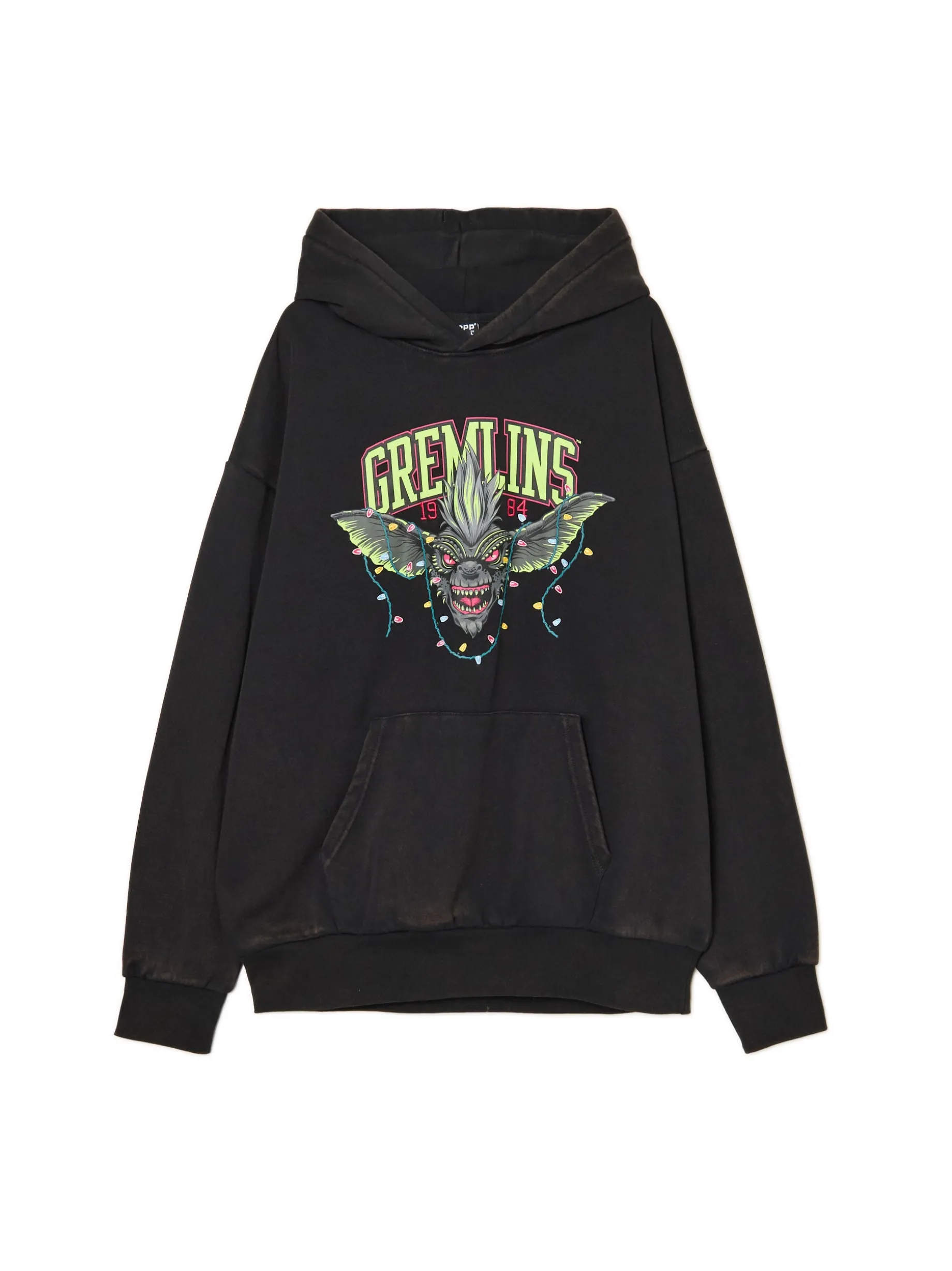 Czarna bluza z kapturem Gremliny