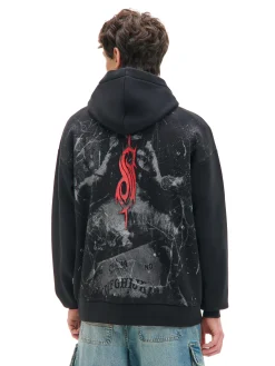 Czarna bluza z kapturem Slipknot