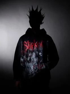 Czarna bluza z kapturem Slipknot