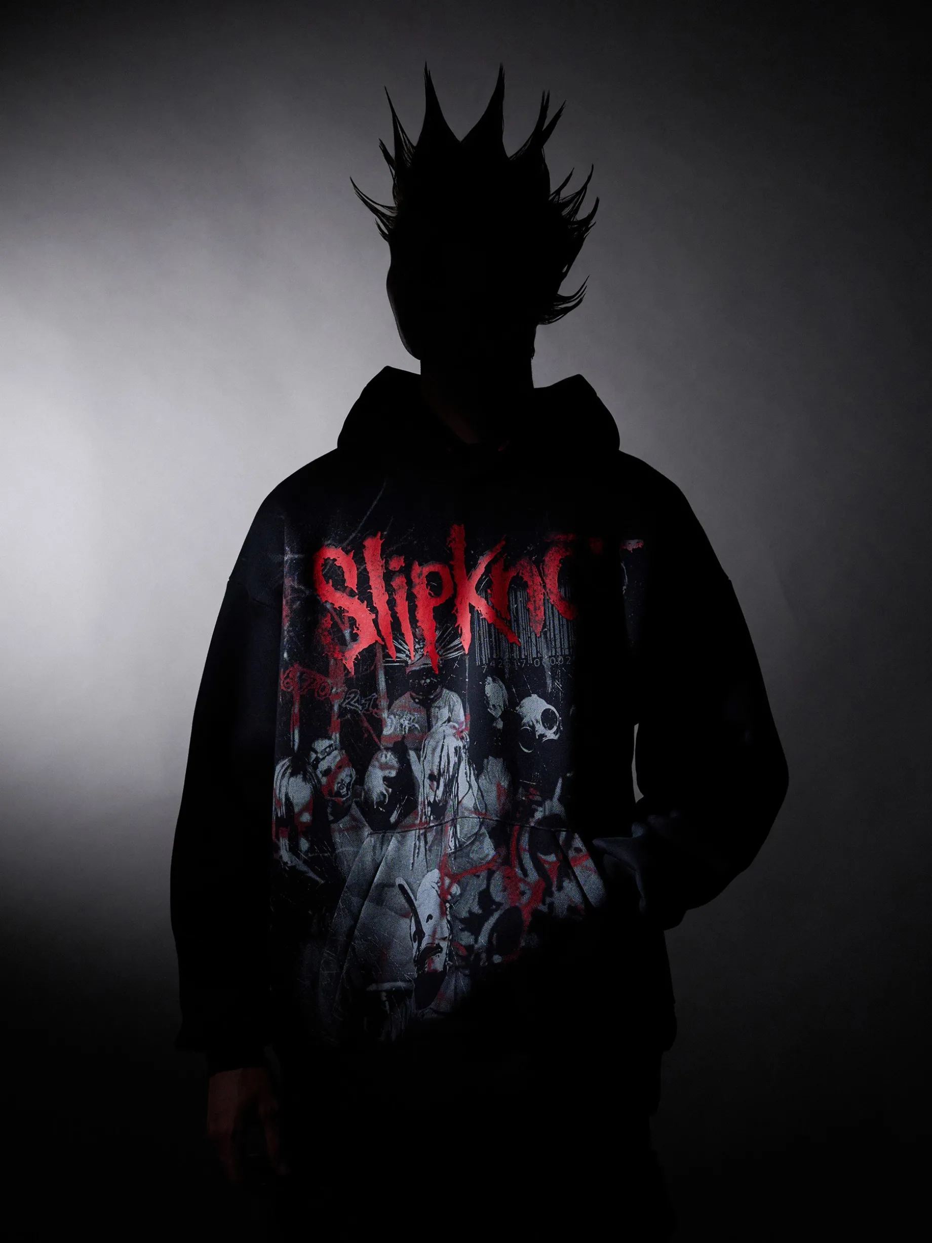 Czarna bluza z kapturem Slipknot