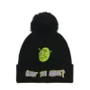 Czarna czapka beanie Shrek