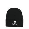 Czarna czapka beanie z kościotrupem