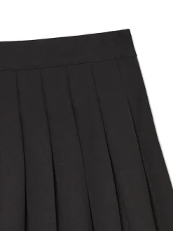 Czarna plisowana spódniczka mini