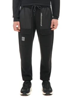 Czarne dresowe joggery z efektem reflective