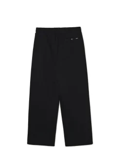 Czarne dresy wide leg