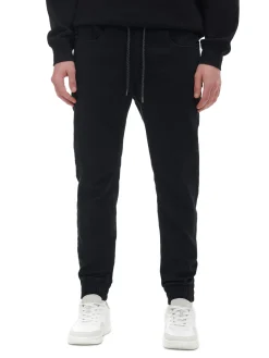 Czarne jeansowe joggery