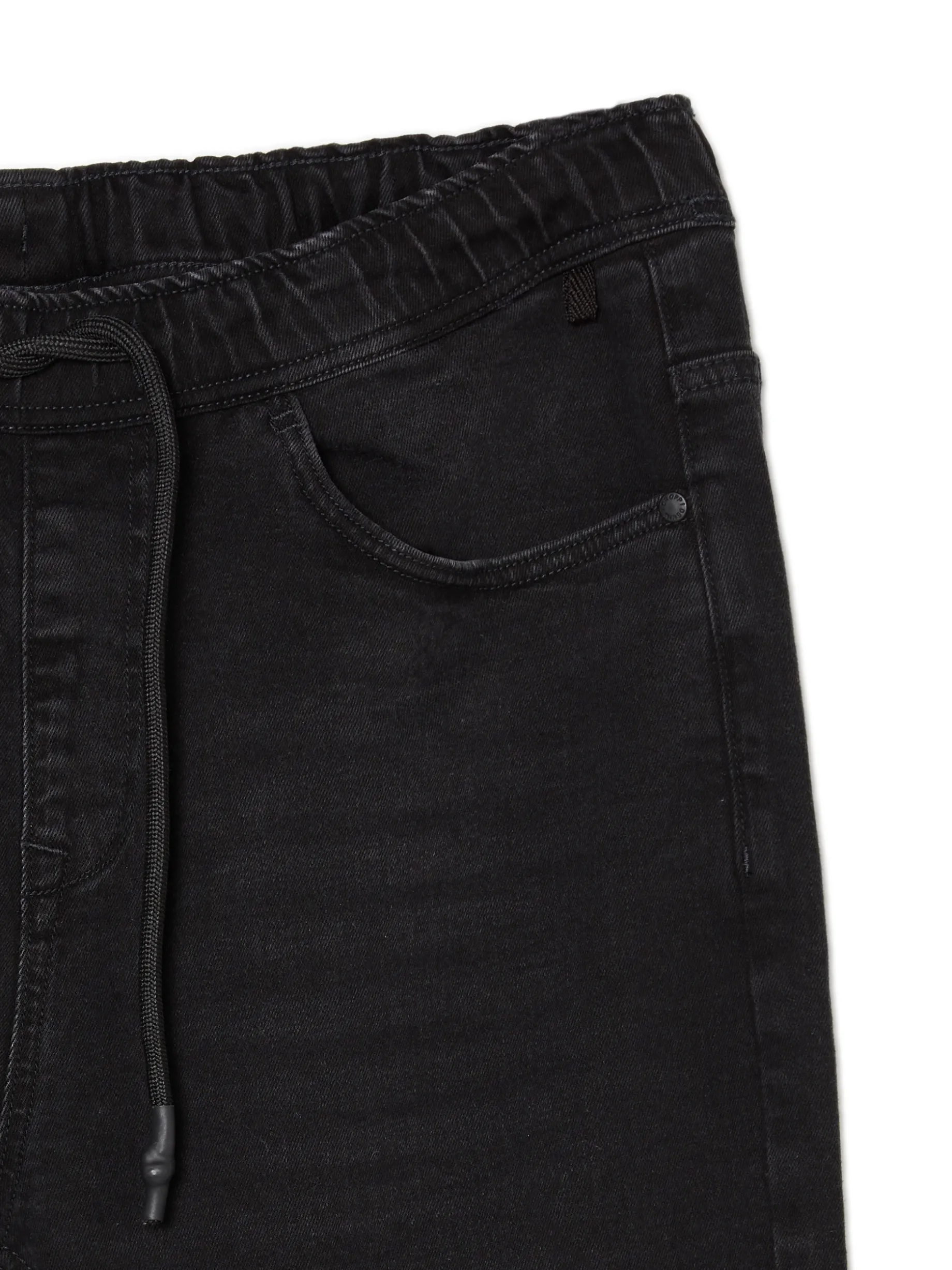 Czarne jeansowe joggery
