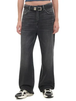 Czarne jeansy baggy