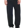 Czarne jeansy loose
