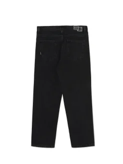 Czarne jeansy loose