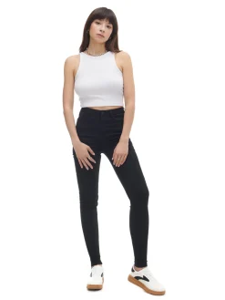 Czarne jeansy push up TALL