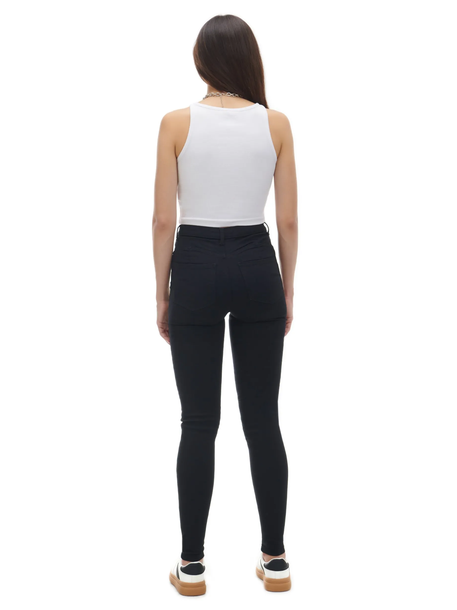 Czarne jeansy push up TALL