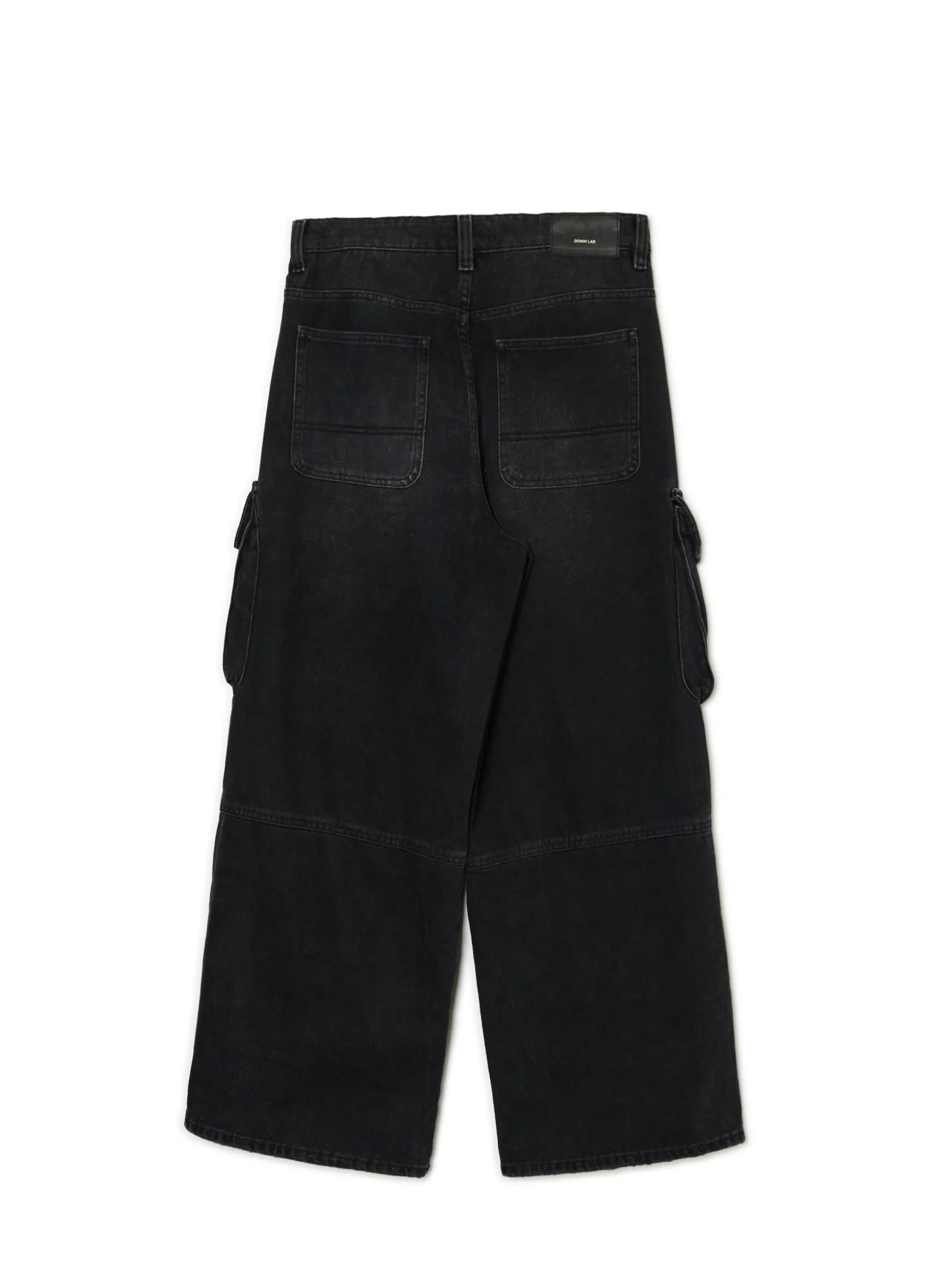 Czarne jeansy skater z kieszeniami