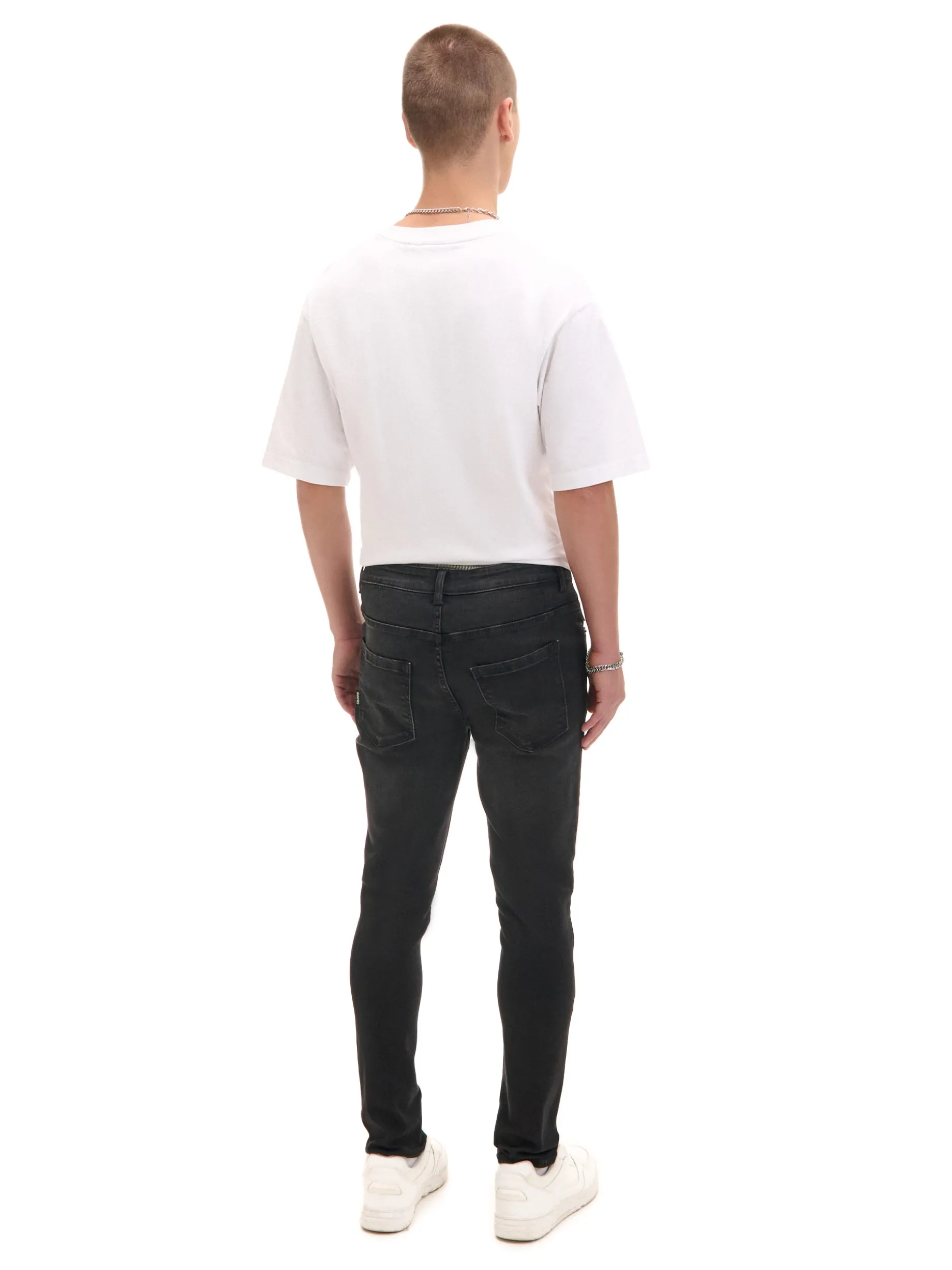 Czarne jeansy skinny