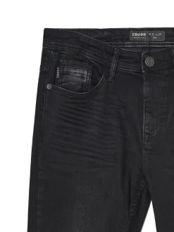 Czarne jeansy slim