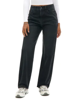 Czarne jeansy straight PETITE
