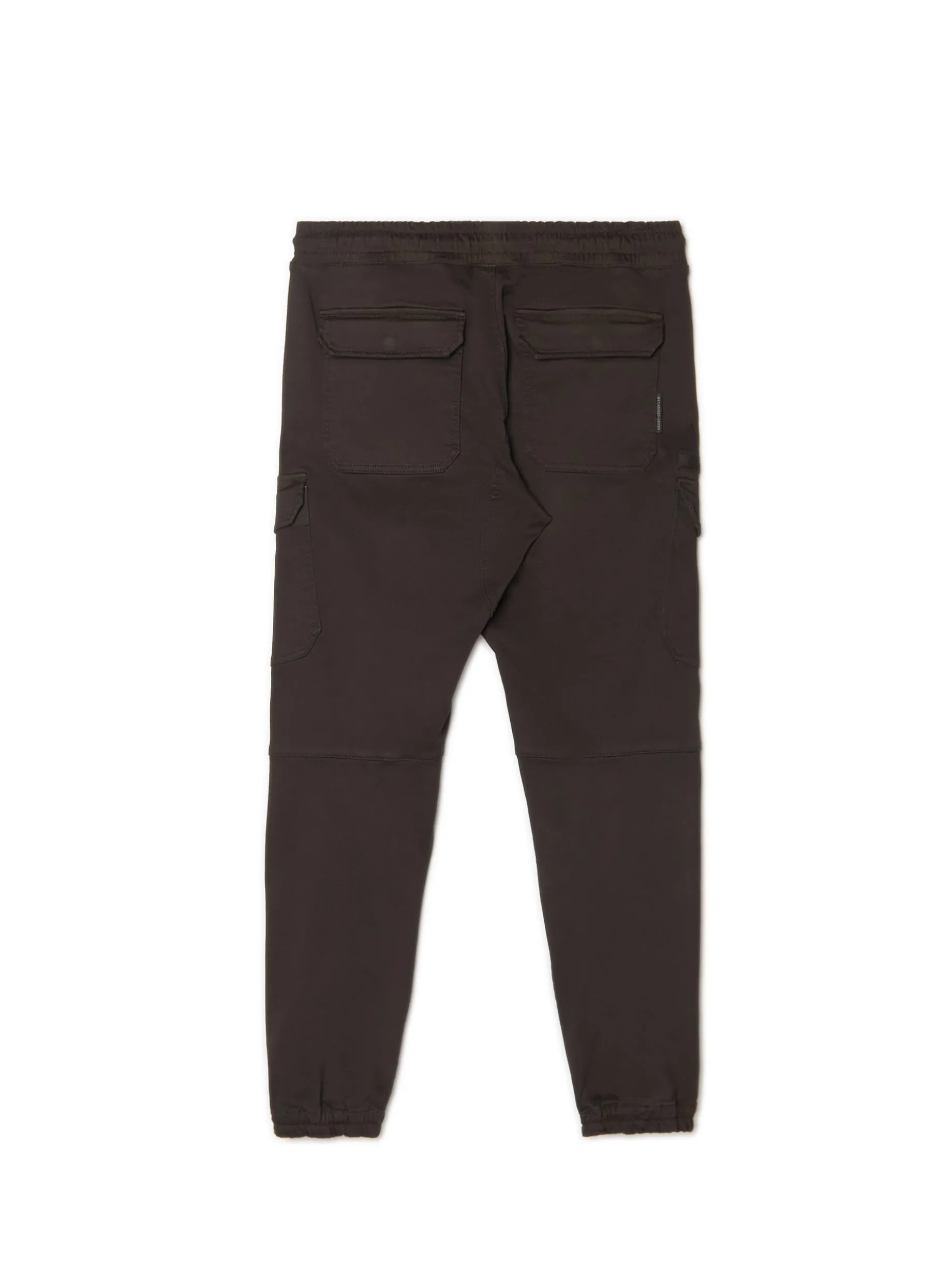 Czarne joggery basic z kieszeniami cargo