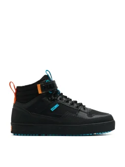 Czarne sneakersy za kostkę