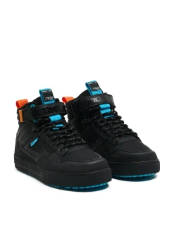 Czarne sneakersy za kostkę