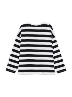 Czarno-biała bluzka w paski UNISEX