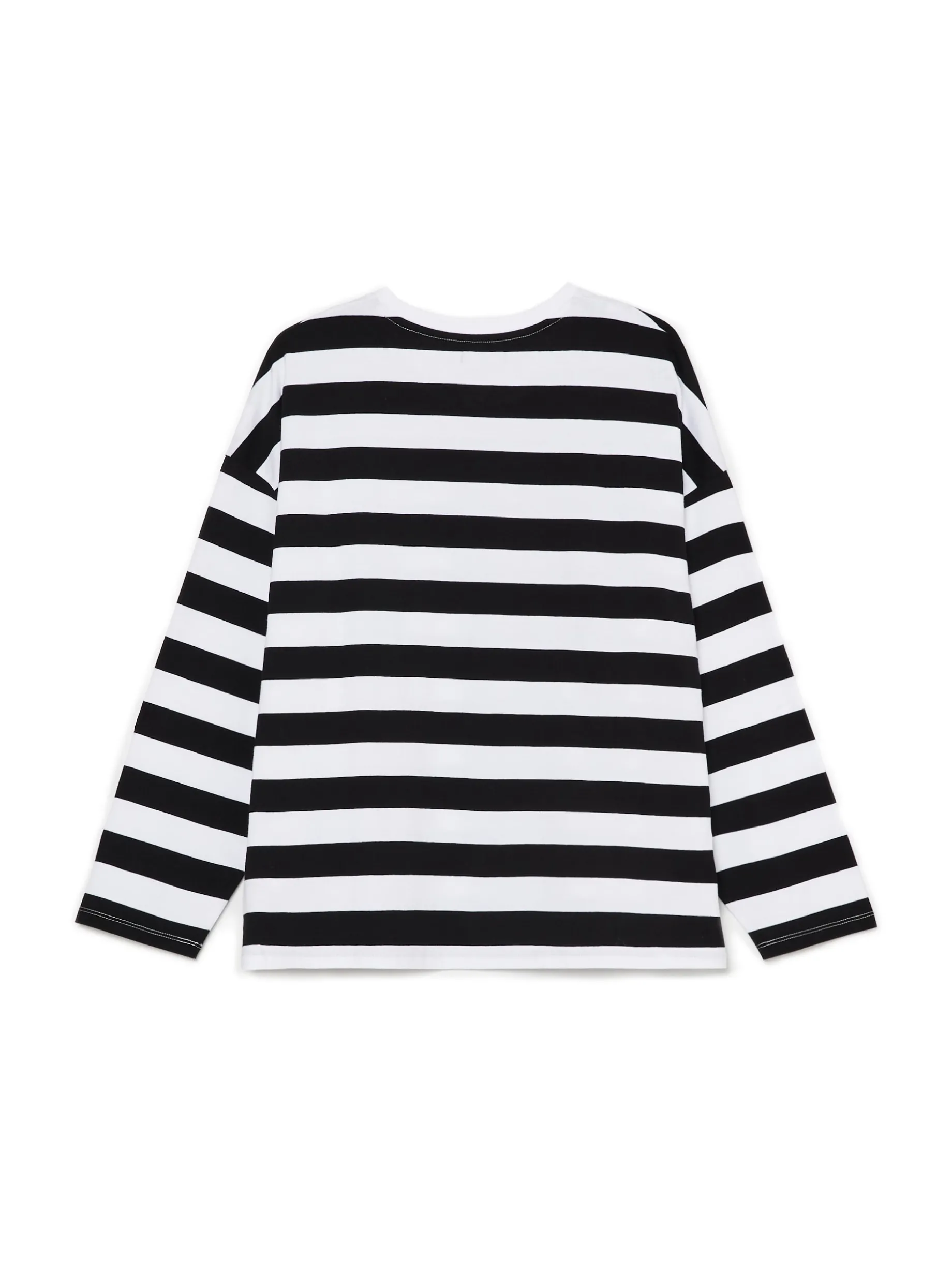Czarno-biała bluzka w paski UNISEX